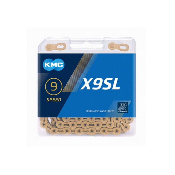 KMC chain X9 GOLD, Ti-Ni, 1/2x1128, 5.88mm, 114 L 9 speed