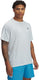 Under armour ua tech texturood ss-gry heren sportshirt - distant grijs - zwart