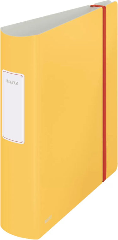 Leitz 180° active cosy kunststof ordner met rugetiket - 2 rings a4 - rugbreedte van 82mm - warm geel