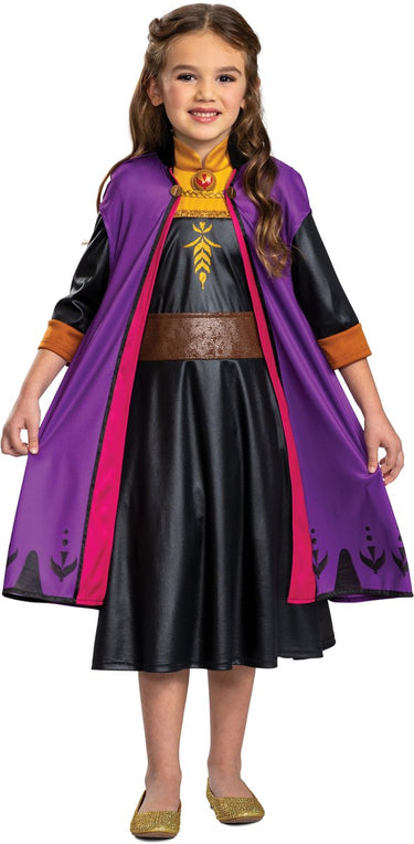Disguise disney - frozen 2, anna op reis classic , maat s (5 - 6 jaar), meisjes