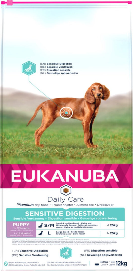 Eukanuba voer puppy junior kip 12 kg