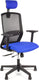 Linea tekna 01 pt - bureaustoel - ergonomisch en1335 - met hoofdsteun - multi verstelbaar- zwart blauw