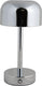 Leitmotiv tafellamp james led - zilver - 12.5x12.5x24.5cm - scandinavisch