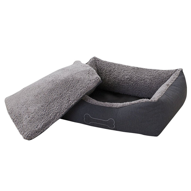 Load image into Gallery viewer, Sun garden luxe hondenmand lucky + kussen 59x67x20 cm bruin beige
