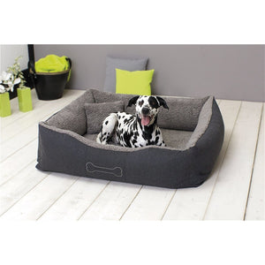 Sun garden luxe hondenmand lucky + kussen 59x67x20cm grijs