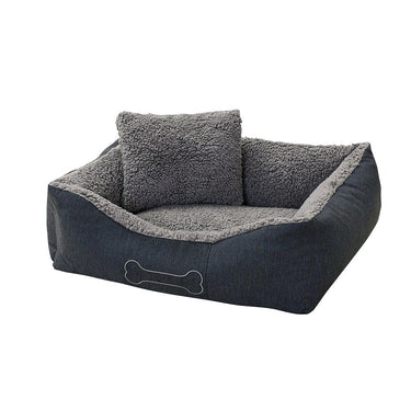 Sun garden luxe hondenmand lucky + kussen 80x70x20cm grijs