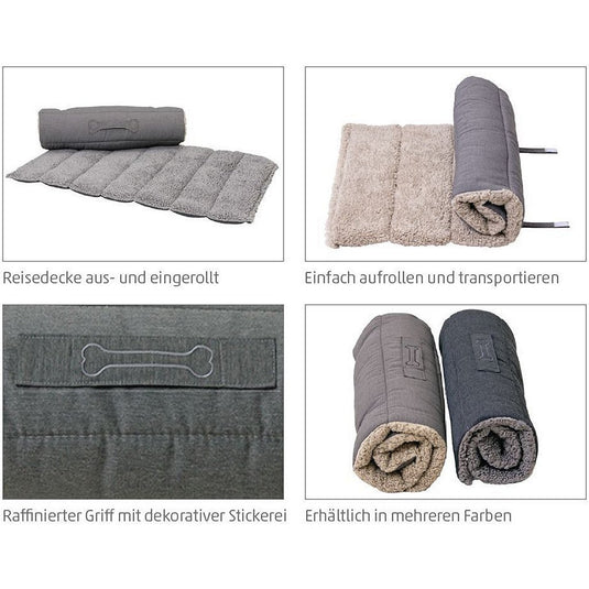 Sun garden oskar oprolbaar hondenkleed 100x65x4 cm beige