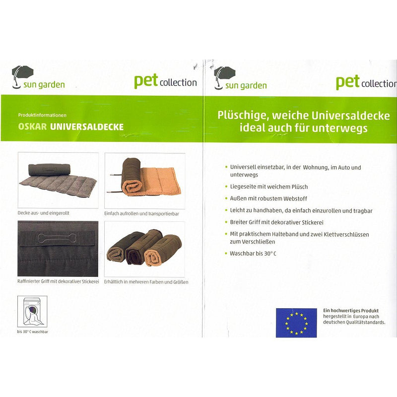 Load image into Gallery viewer, Sun garden oskar oprolbaar hondenkleed 100x65x4 cm beige
