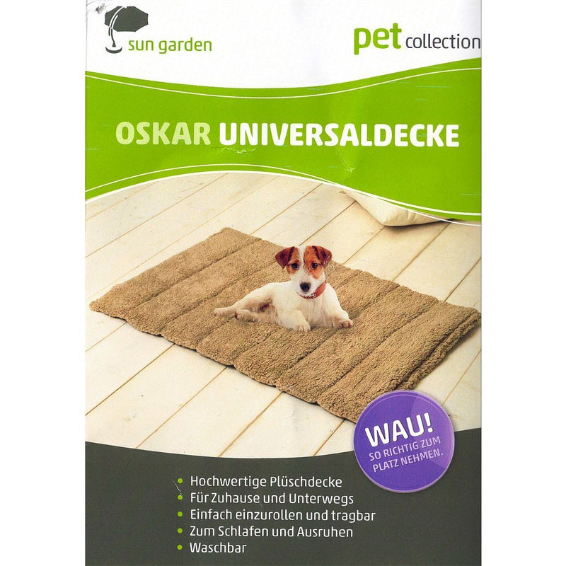 Load image into Gallery viewer, Sun garden oskar oprolbaar hondenkleed 100x65x4 cm donkerbruin
