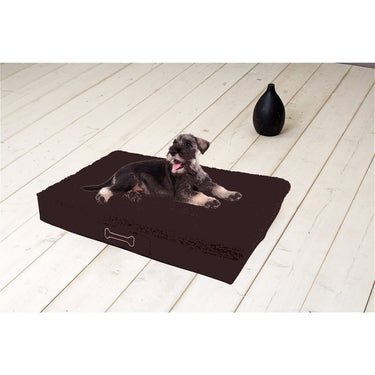 Sun garden buddy orthopedisch hondenkussen 79x60x8cm donkerbruin