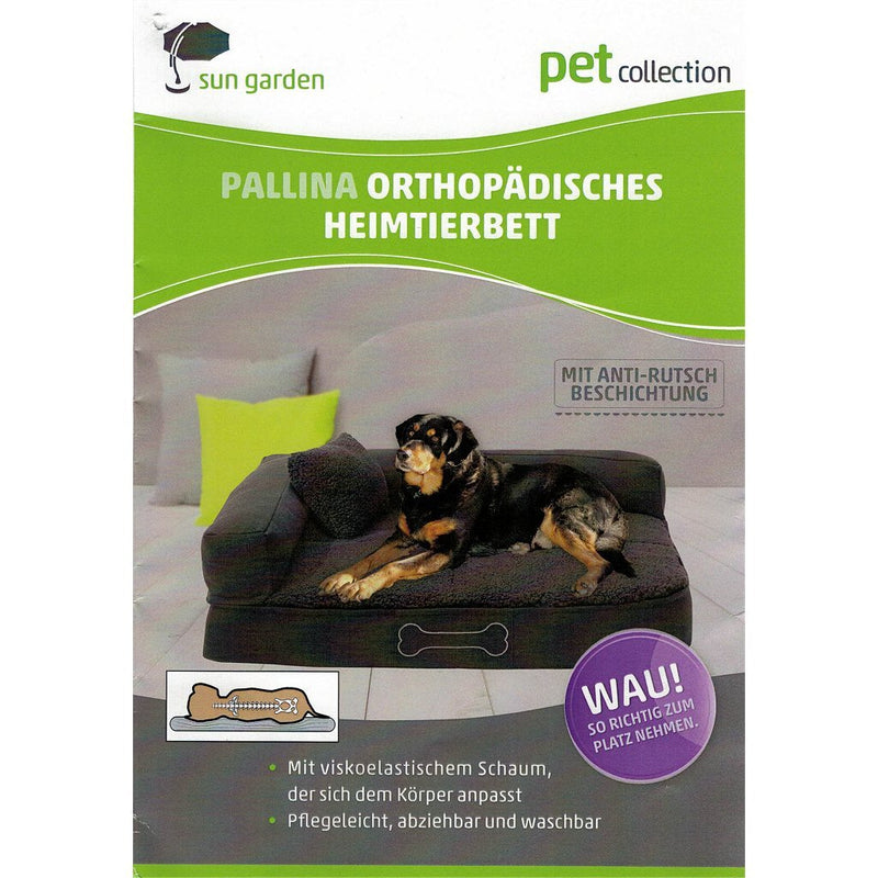 Load image into Gallery viewer, Sun garden pallina orthopedisch hondenkussen 100x80x27 cm bruin beige

