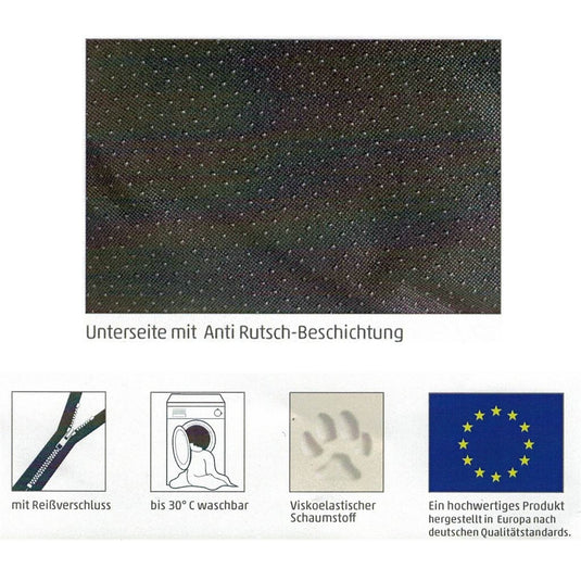 Sun garden lou orthopedisch hondenkussen 80x55x5cm antraciet