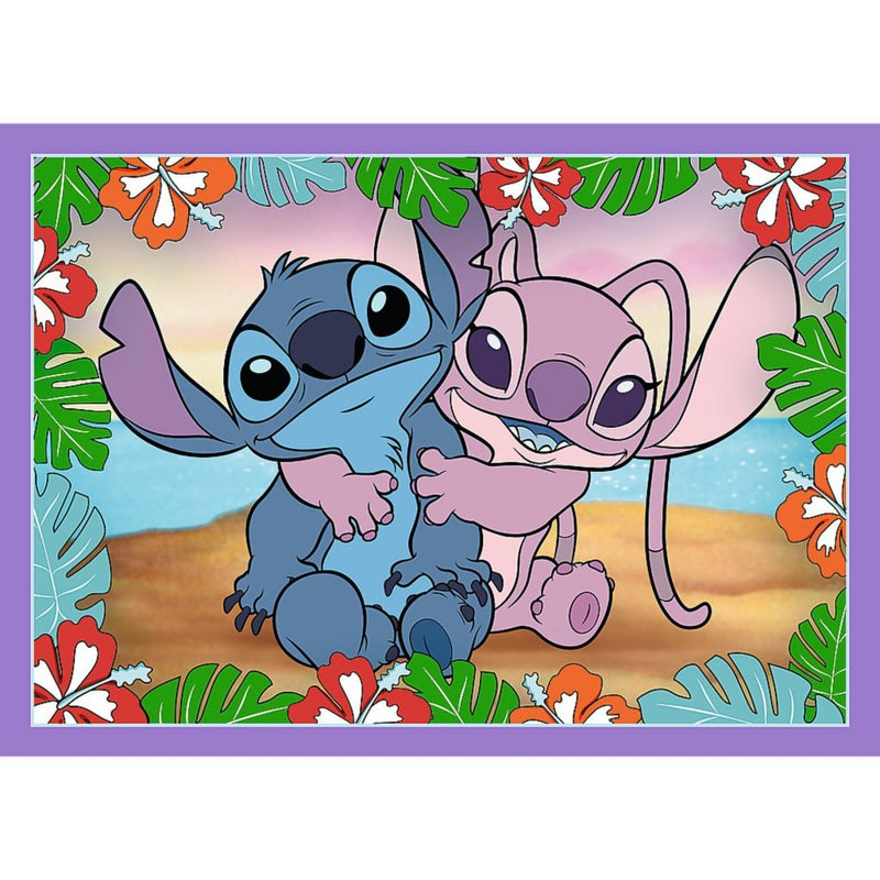 Load image into Gallery viewer, Trefl disney stitch 4in1 puzzel 35-70 stukjes
