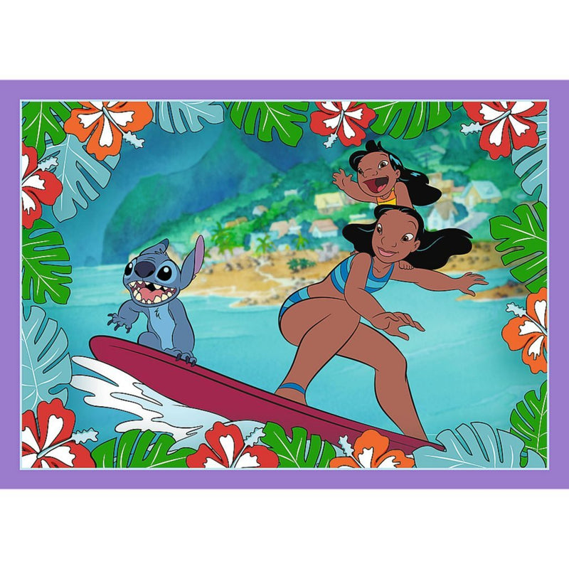 Load image into Gallery viewer, Trefl disney stitch 4in1 puzzel 35-70 stukjes
