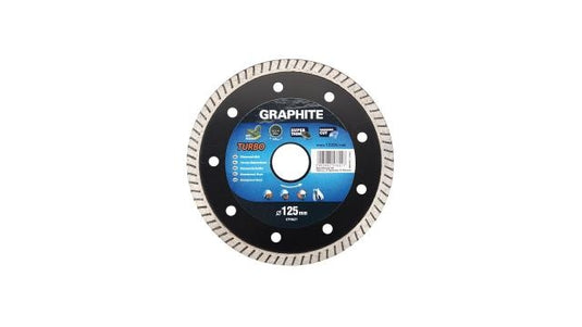 Graphite diamantschijf 125x22x6,0x1,4mm turbo super dun mpa en13236