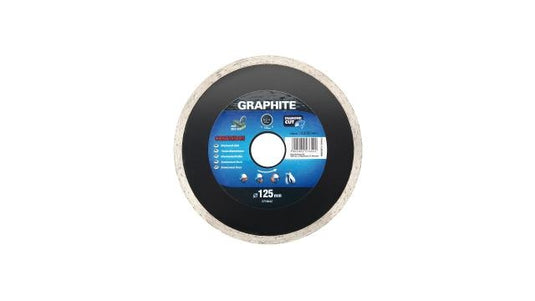 Graphite Graphite Diamantschijf 125x22x6,0x2,2mm Continuous MPA EN13236