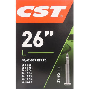 CST Binnenband 26x1,75-1.90-2.30 ETRTO 47 62-559, Ventiel: Presta Frans 60mm