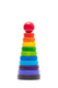 Bajo houten stapelpiramide groot. 10 del