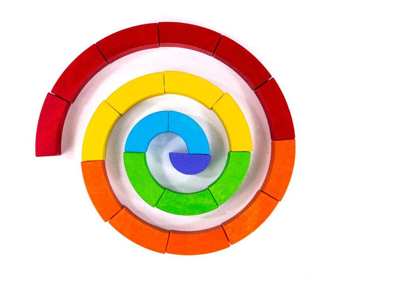 Afbeelding laden in galerijviewer, Bajo houten regenboogblokken. 21 delig.
