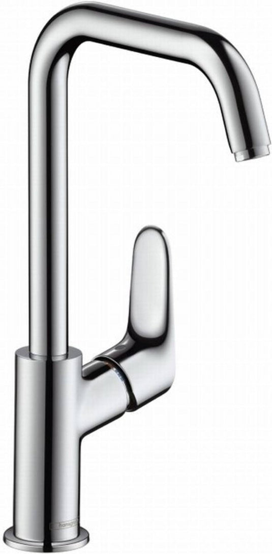 Hansgrohe focus - wastafelmengkraan - ééngreeps bediening - met trekwaste - 240mm - draaibare uitloop - chroom