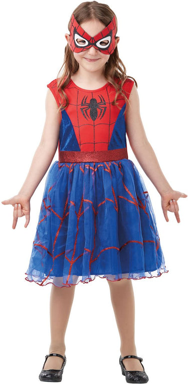 Rubies - spider girl deluxe kostuum (2-3 jaar)