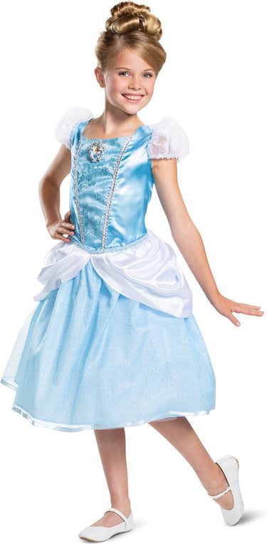 Disguise disney prinses - cinderella, cinderella deluxe , maat s (5 - 6 jaar), meisjes