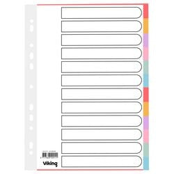 Beschrijfbare gekleurde tabbladen od 28428 nbsp;manillakarton a4 12tabs