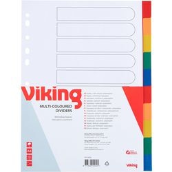 Tabbladen office depot pp a4 120micron geassorteerd 10stuks 11 gaten