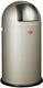 Wesco pushboy prullenbak | 50 liter | metaal - nieuwzilver | vuilnisbak - made in germany