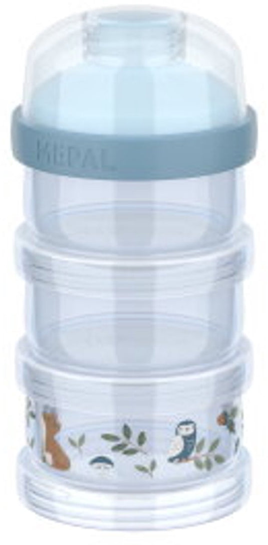 Mepal mio melkpoedertoren 3-delig little dutch - 360 ml - luchtdichte afsluiting met schekdop - multifunctioneel opbergen en doseren - forest friends