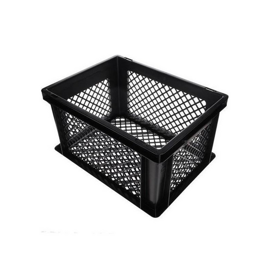 Krat pvc zwart 26l 40x30x22cm