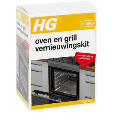 Hg oven en grill vernieuwingskit verwijdert hardnekkige aanbakresten