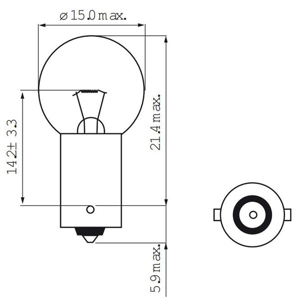 Lamp 6V-7.5W BA9S