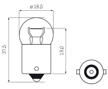 Bosma lamp 6v-15w ba15s