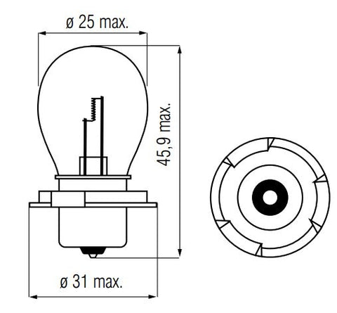 Lamp 6V-15W P26S