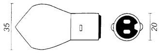 Bulb 6V-25/25W BA20D