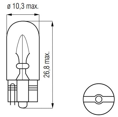 Load image into Gallery viewer, Bosma Lamp 12V-3W WEDGE T10
