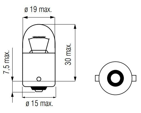 Load image into Gallery viewer, Bosma Lamp 12V-10W BA15S oranje
