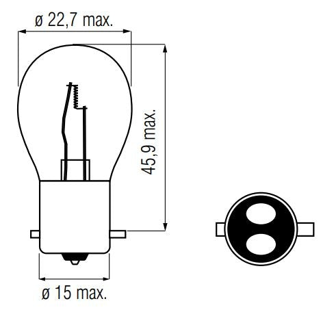 Load image into Gallery viewer, Bosma Lamp 12V-21 5W BAY15D rood
