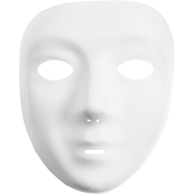 Afbeelding laden in galerijviewer, Https: www.cchobby.nl masker-h-17-5-cm-b-14-cm-wit-12-stuk-1-doos
