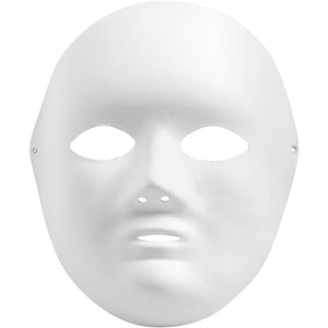 Http: www.cchobby.nl masker-h-22-cm-b-17-cm-wit-1-stuk