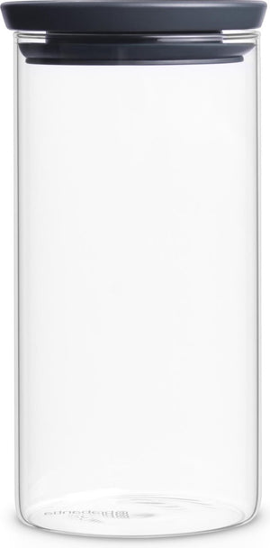 Brabantia voorraadbus stapelbaar 1100ml glas dia.10,4x20,2cm