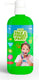Natural face fingerpaint fles met pompje - groen, 1l - schmink