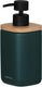 Sealskin mind - zeepdispenser 200 ml - zeeppompje vrijstaand - fsc - houtlook donkergroen