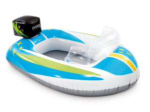 Intex zwembad kinderbootje-speedboot-blauw