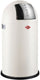 Wesco pushboy prullenbak | 50 liter | metaal - mat zand | vuilnisbak - made in germany