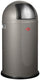 Wesco pushboy prullenbak | 50 liter | metaal - grafiet | vuilnisbak - made in germany