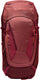 Vaude trekkingrugzak wandelrugzak women's asymmetric 38 + 8 dark cherry donkerrood