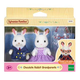 Load image into Gallery viewer, Epoch sylvanian families 5190 chocolade konijn grootouders set
