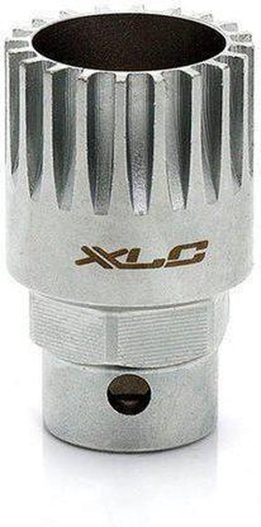 Xlc to-s05 trapassleutel - shimano - isis - 24mm - zilver